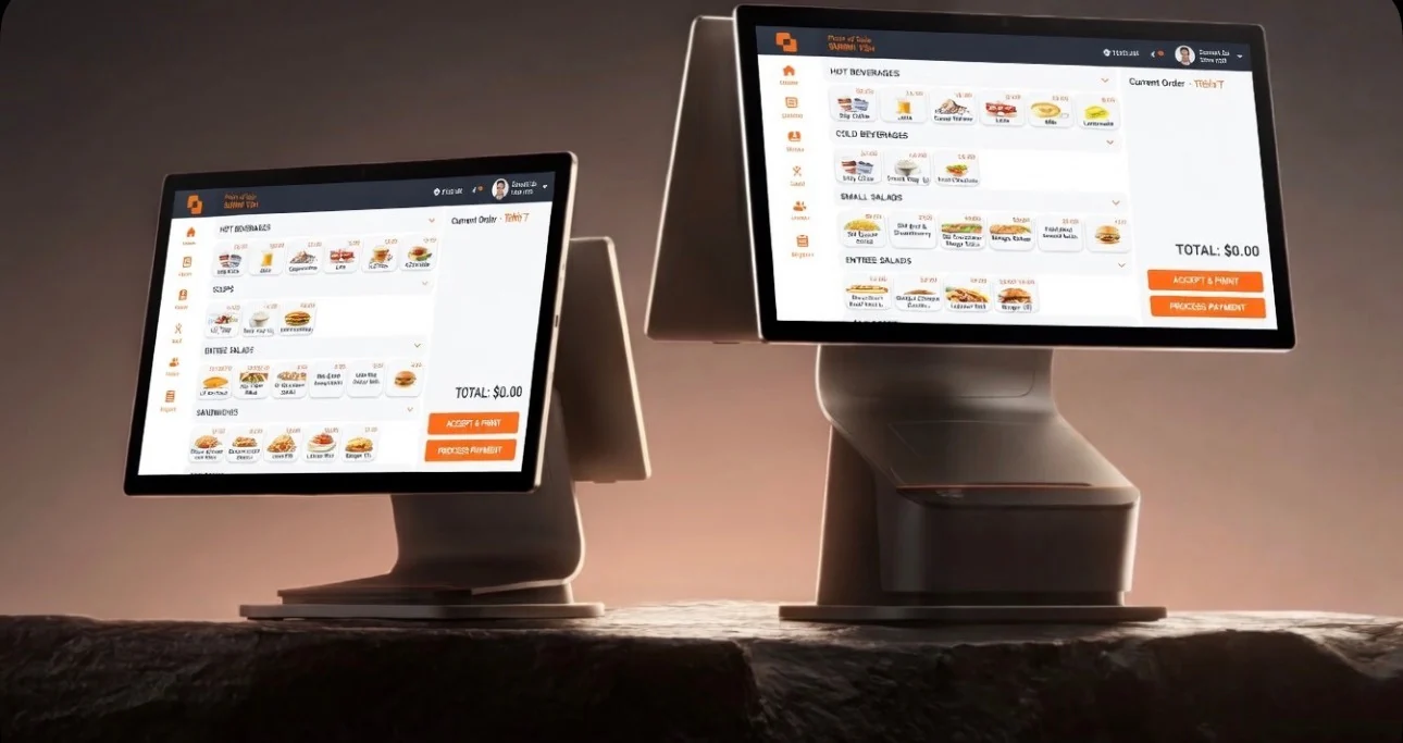 TendR countertop terminals running the commerce platform